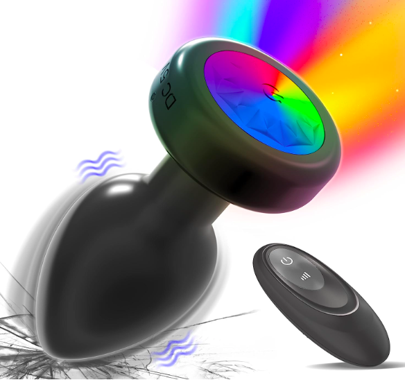 LED butt plug with remote control.