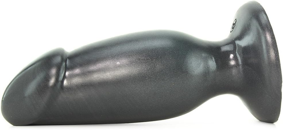 grey penis butt plug also called a phallic butt plug
