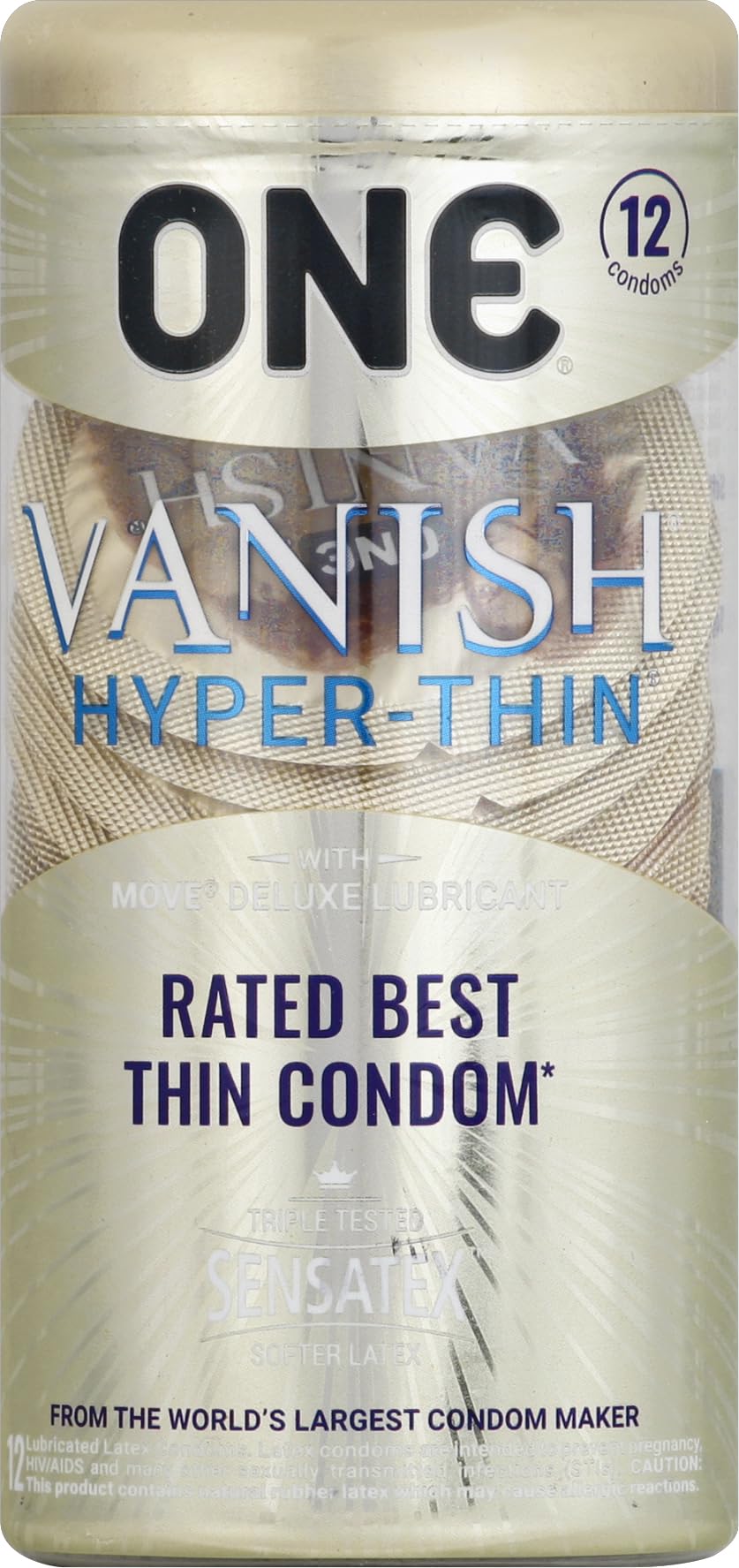 ONE Vanish Hyperthin Condoms, 12 Pack